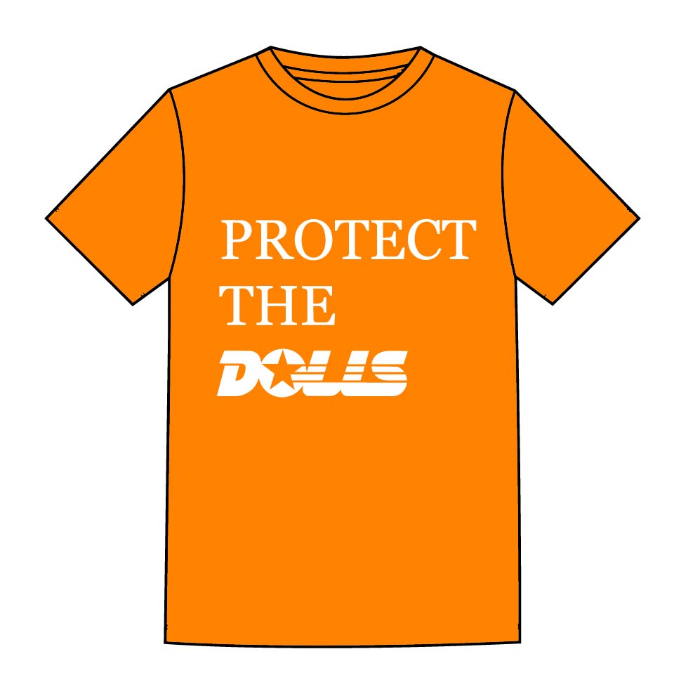 White text shirt preview
